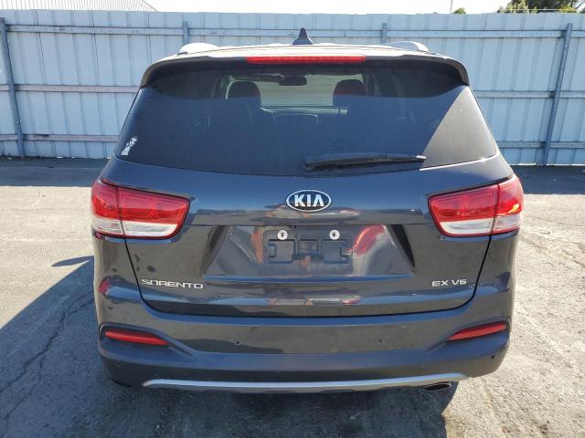 5XYPH4A50JG360633 - 2018 KIA SORENTO EX BLACK photo 6