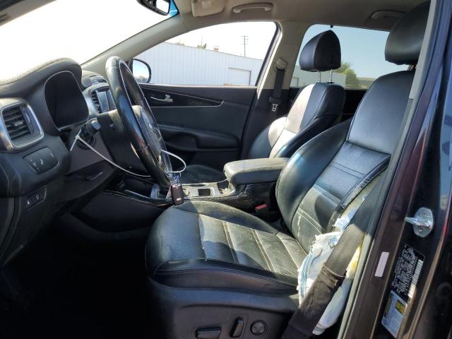 5XYPH4A50JG360633 - 2018 KIA SORENTO EX BLACK photo 7