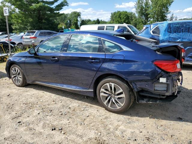 1HGCV3F55JA009891 - 2018 HONDA ACCORD HYBRID EXL BLUE photo 2