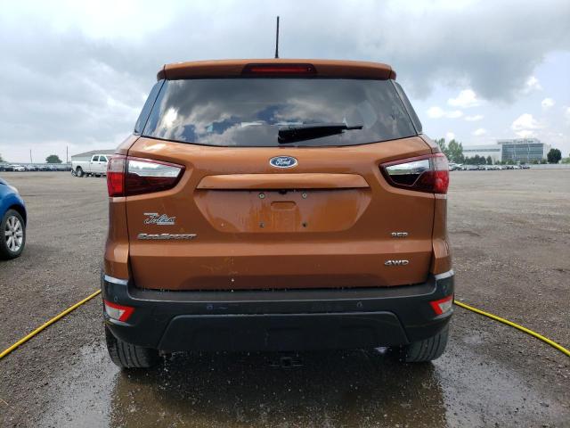 MAJ6P1CL3JC212284 - 2018 FORD ECOSPORT SES ORANGE photo 6