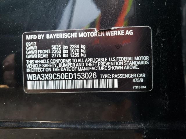 WBA3X9C50ED153026 - 2014 BMW 335 XIGT BLACK photo 12