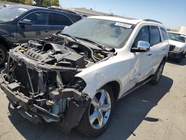 1C4SDHET1CC252129 - 2012 DODGE DURANGO CITADEL WHITE photo 1