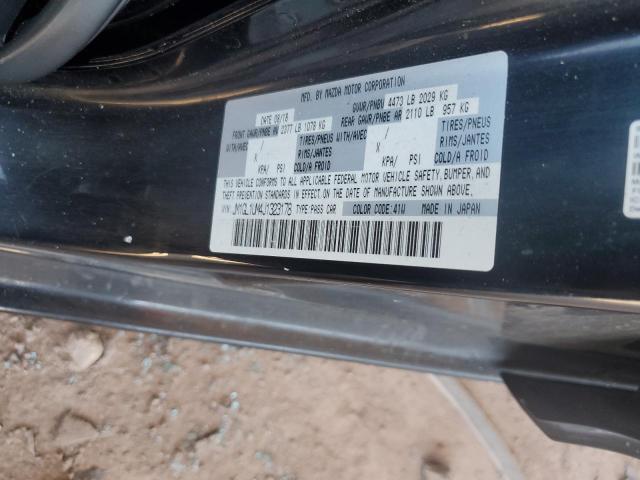 JM1GL1UM4J1323178 - 2018 MAZDA 6 SPORT Чорний фото 12