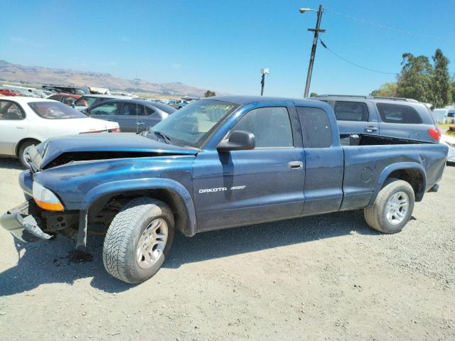 1B7GL32X22S625007 - 2002 DODGE DAKOTA SPORT BLUE photo 1