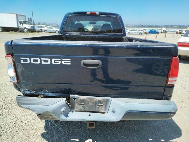 1B7GL32X22S625007 - 2002 DODGE DAKOTA SPORT BLUE photo 6