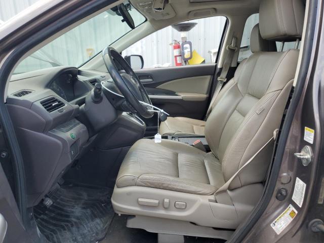 5J6RM4H77CL053683 - 2012 HONDA CR-V EXL GRAY photo 7