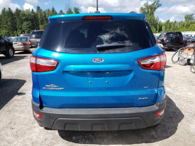 MAJ6P1UL3JC247471 - 2018 FORD ECOSPORT SE BLUE photo 6