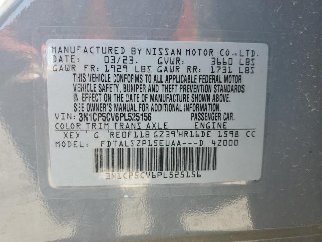 3N1CP5CV6PL525156 - 2023 NISSAN KICKS SV GRAY photo 14