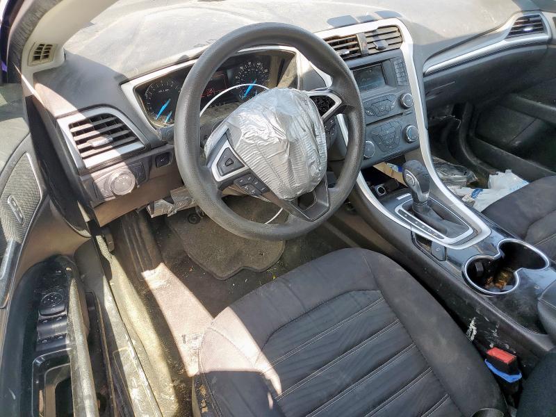 3FA6P0H75GR346021 - 2016 FORD FUSION SE BLUE photo 8