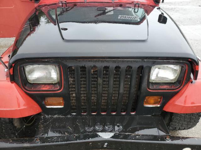 1J4FY19P8PP215288 - 1993 JEEP WRANGLER / S RED photo 11