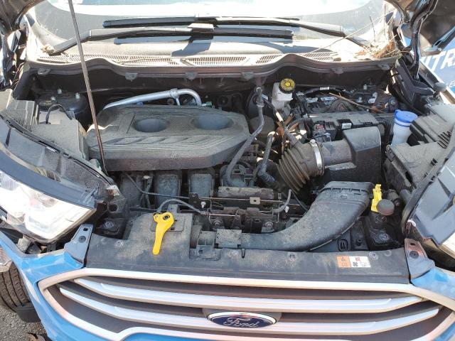 MAJ6S3GL0KC306550 - 2019 FORD ECOSPORT SE BLUE photo 12