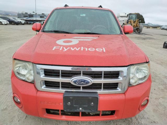 1FMCU4K32CKB45402 - 2012 FORD ESCAPE HYBRID RED photo 5