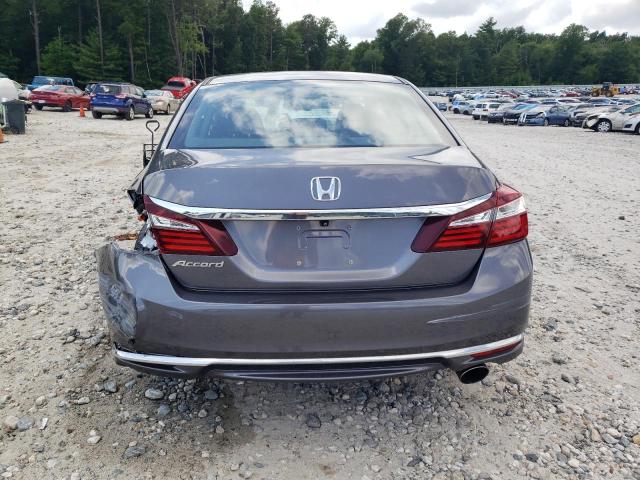 1HGCR2F39GA197269 - 2016 HONDA ACCORD LX GRAY photo 6