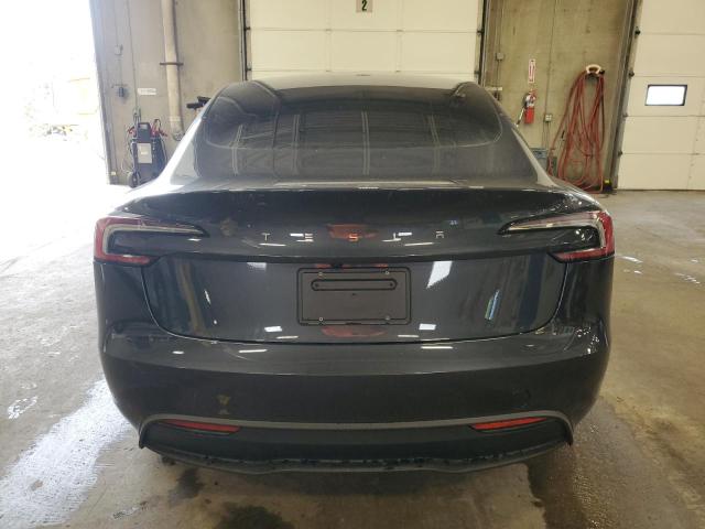 5YJ3E1EA4SF008256 - 2025 TESLA MODEL 3 GRAY photo 6