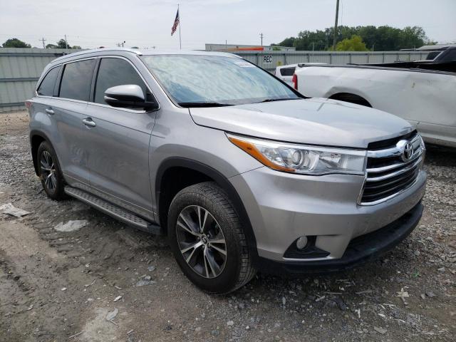5TDKKRFH6GS503530 - 2016 TOYOTA HIGHLANDER XLE Արծաթագույն լուսանկար 4