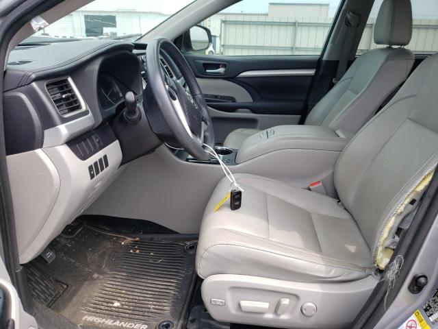 5TDKKRFH6GS503530 - 2016 TOYOTA HIGHLANDER XLE Արծաթագույն լուսանկար 7