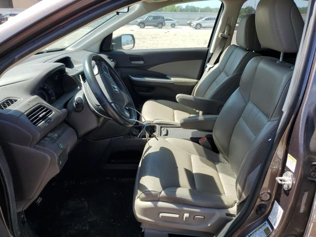 5J6RM3H7XDL034962 - 2013 HONDA CR-V EXL BROWN photo 7
