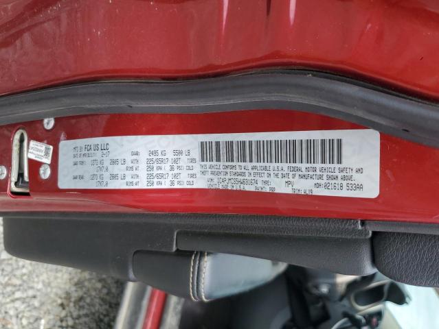 1C4PJMCS5HW631674 - 2017 JEEP CHEROKEE LATITUDE 勃艮第红 照片 13