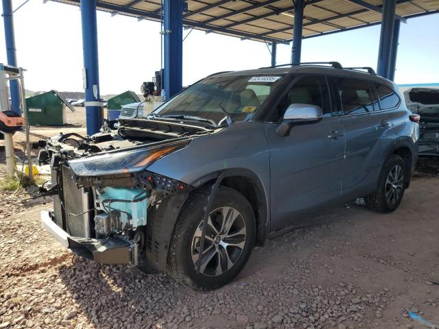 5TDHZRBH1MS150749 - 2021 TOYOTA HIGHLANDER XLE BLUE photo 1