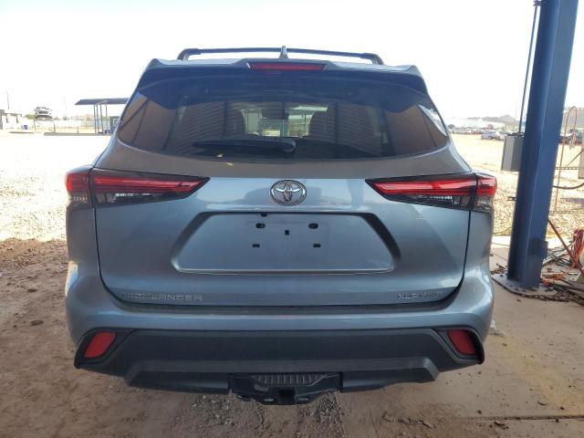5TDHZRBH1MS150749 - 2021 TOYOTA HIGHLANDER XLE BLUE photo 6