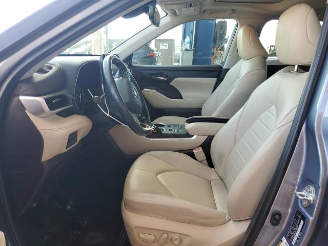 5TDHZRBH1MS150749 - 2021 TOYOTA HIGHLANDER XLE BLUE photo 7