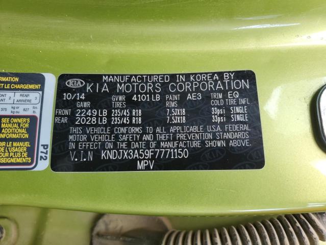 KNDJX3A59F7771150 - 2015 KIA SOUL ! GREEN photo 12