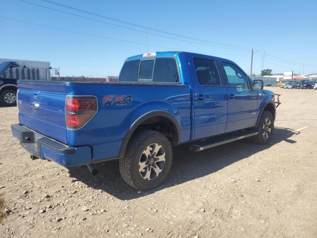 1FTFW1ET2CFA71722 - 2012 FORD F150 SUPERCREW BLUE photo 3