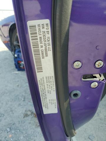 2C3CDZFJ5PH665606 - 2023 DODGE CHALLENGER R/T SCAT PACK PURPLE photo 13