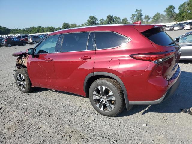 5TDHZRBH0LS509555 - 2020 TOYOTA HIGHLANDER XLE RED photo 2