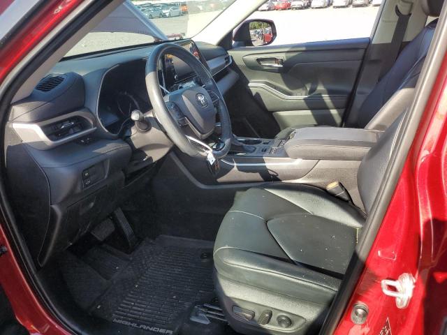 5TDHZRBH0LS509555 - 2020 TOYOTA HIGHLANDER XLE RED photo 7