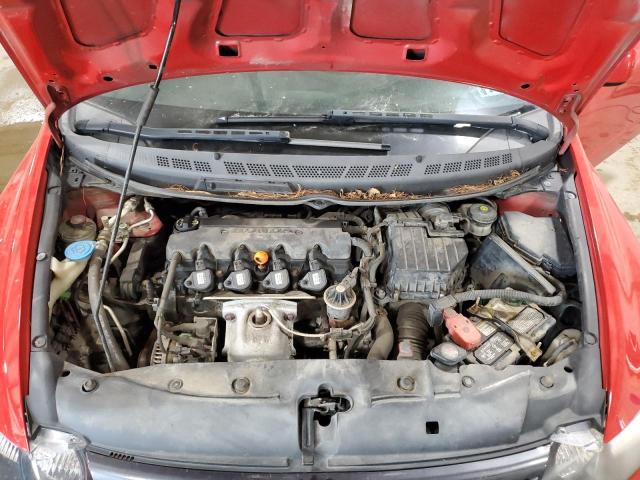 2HGFG12828H520353 - 2008 HONDA CIVIC EX RED photo 11