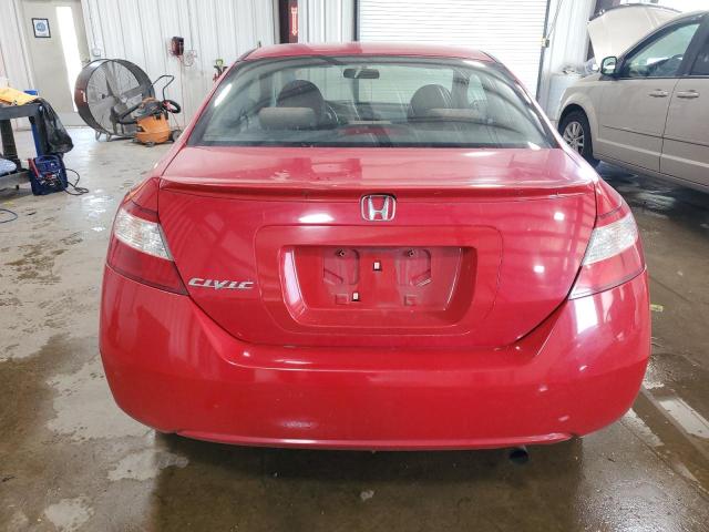 2HGFG12828H520353 - 2008 HONDA CIVIC EX RED photo 6