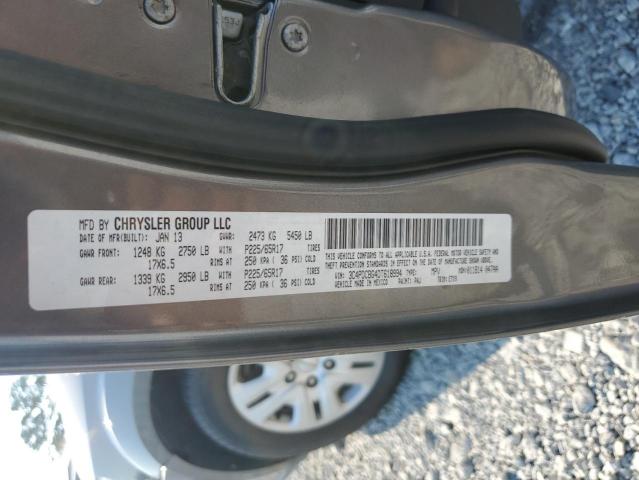 3C4PDCBG4DT618994 - 2013 DODGE JOURNEY SXT ნაცრისფერი ფოტო 13