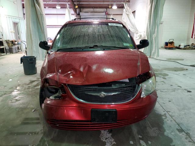 2C8GP74L22R646705 - 2002 CHRYSLER TOWN & COU EX RED photo 5