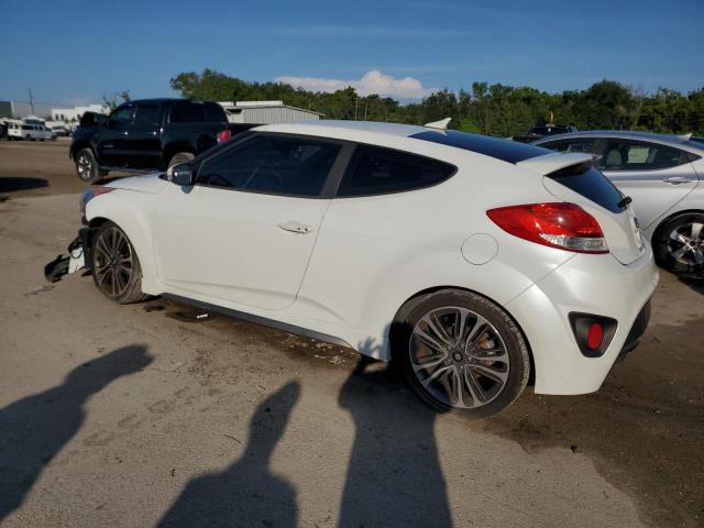 KMHTC6AE8GU290729 - 2016 HYUNDAI VELOSTER TURBO WHITE photo 2