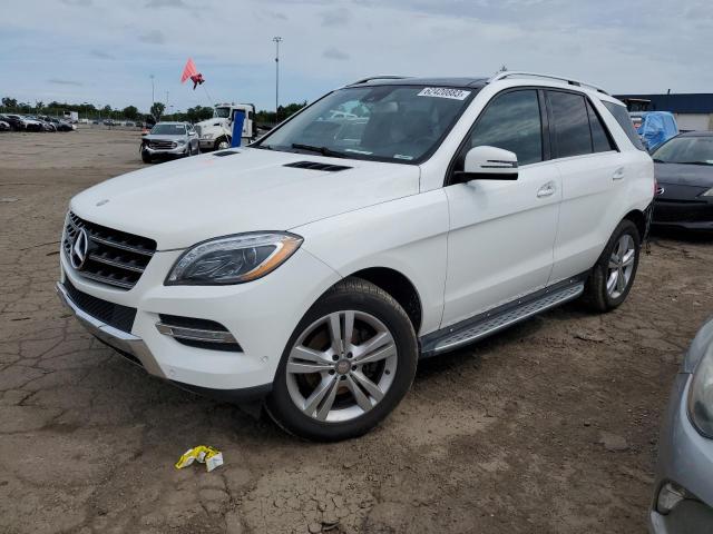 4JGDA5HB8EA375262 - 2014 MERCEDES-BENZ ML 350 4MATIC WHITE photo 1