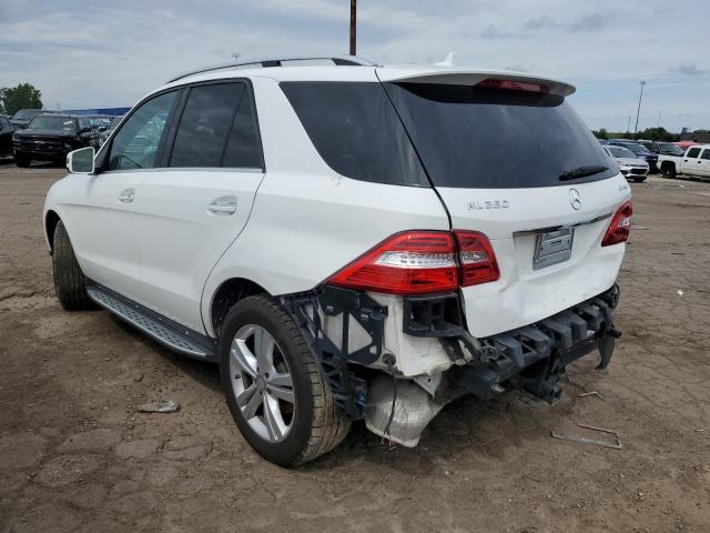 4JGDA5HB8EA375262 - 2014 MERCEDES-BENZ ML 350 4MATIC WHITE photo 2