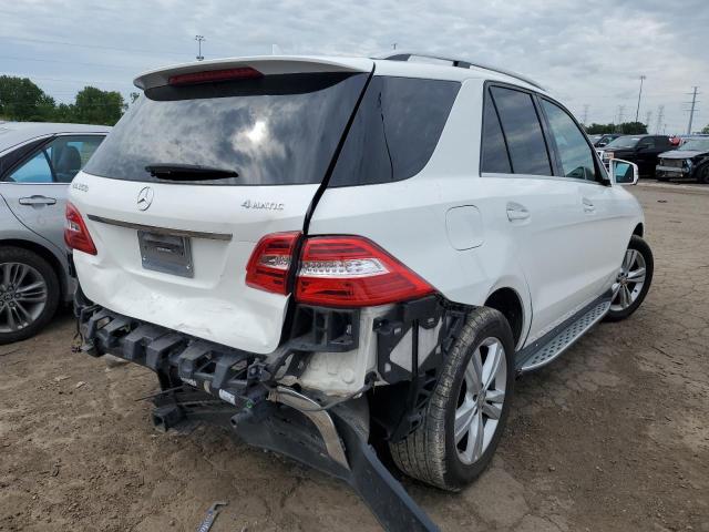 4JGDA5HB8EA375262 - 2014 MERCEDES-BENZ ML 350 4MATIC WHITE photo 3