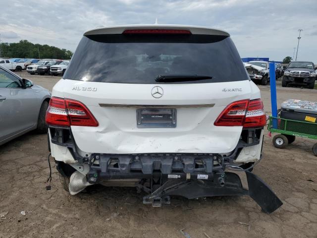 4JGDA5HB8EA375262 - 2014 MERCEDES-BENZ ML 350 4MATIC WHITE photo 6