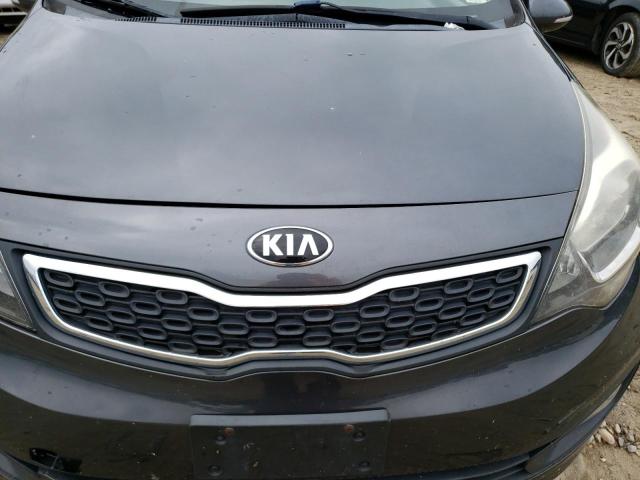 KNADN4A3XD6177061 - 2013 KIA RIO EX GRAY photo 11