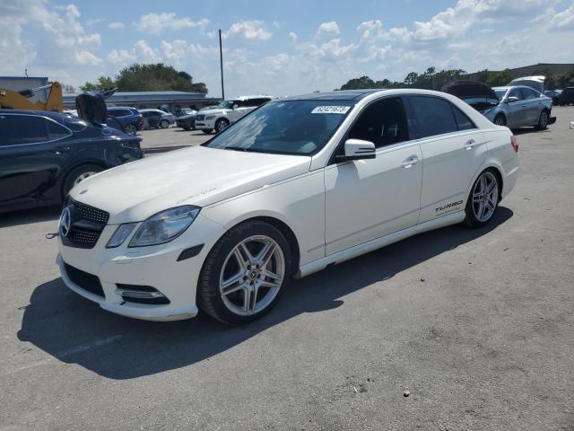 WDDHF9BB2DA700600 - 2013 MERCEDES-BENZ E 550 4MATIC WHITE photo 1