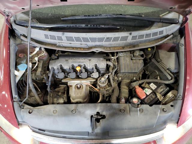 19XFA16619E010999 - 2009 HONDA CIVIC LX-S أحمر صورة 11