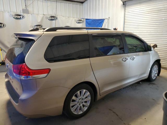 5TDYK3DC4BS078607 - 2011 TOYOTA SIENNA XLE TAN photo 3