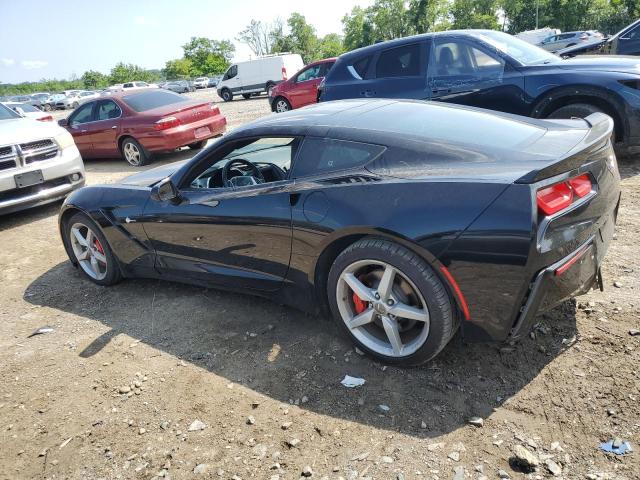 1G1YB2D71F5105876 - 2015 CHEVROLET CORVETTE STINGRAY 1LT BLACK photo 2