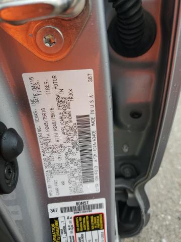 5TFJX4GN3FX046706 - 2015 TOYOTA TACOMA DOUBLE CAB PRERUNNER SILVER photo 12