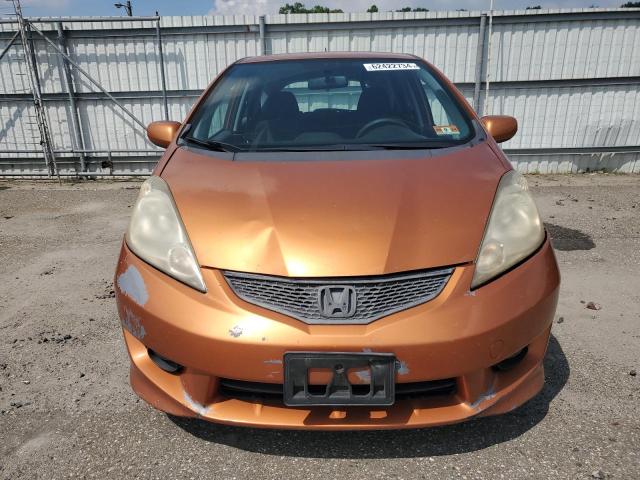 JHMGE88429S003679 - 2009 HONDA FIT SPORT ORANGE photo 5