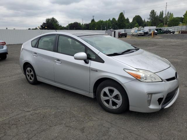 JTDKN3DU4C5392657 - 2012 TOYOTA PRIUS SILVER photo 4