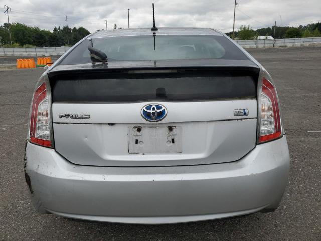 JTDKN3DU4C5392657 - 2012 TOYOTA PRIUS SILVER photo 6