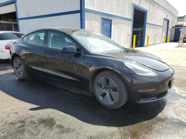 5YJ3E1EA2NF290854 - 2022 TESLA MODEL 3 შავი ფოტო 4