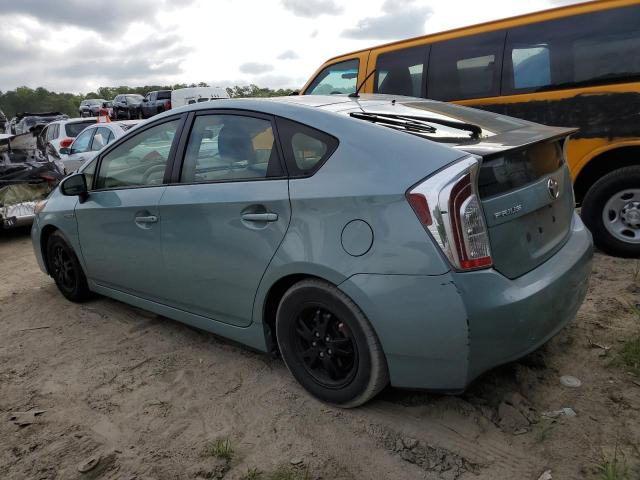 JTDKN3DU6D1636382 - 2013 TOYOTA PRIUS TURQUOISE photo 2